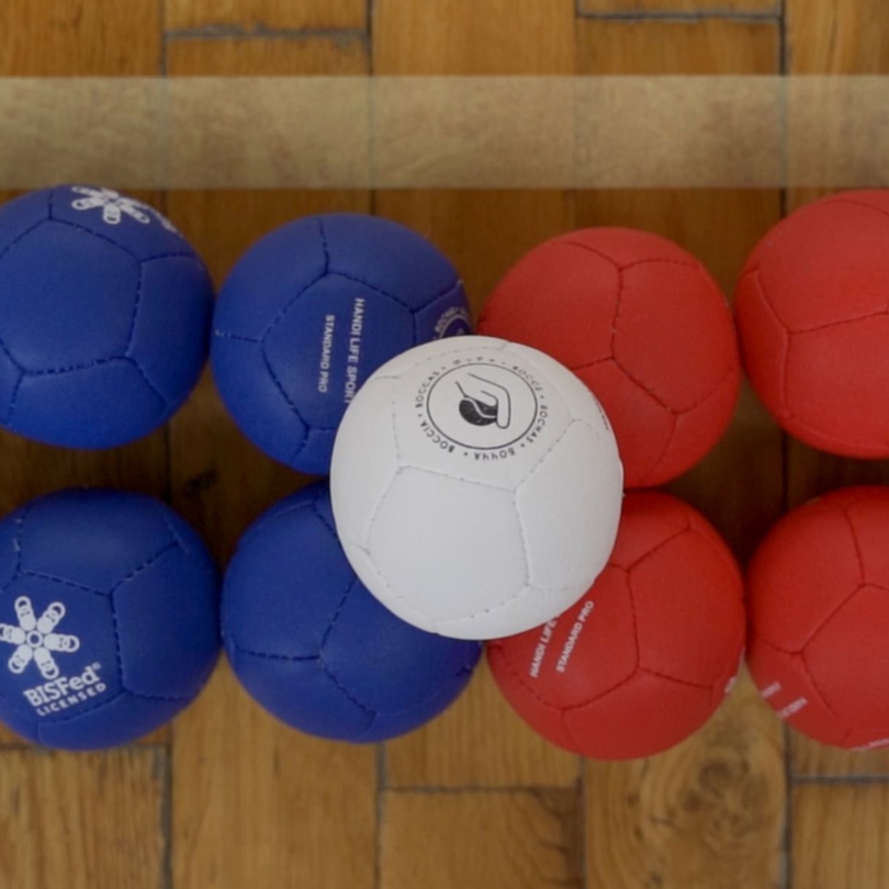 Kolorowe bile do Boccia 