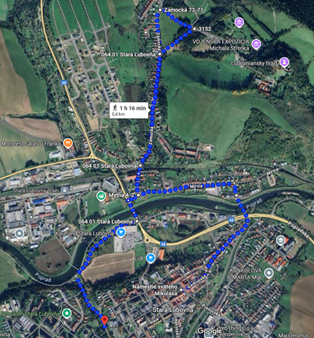 Zdjęcie przedstawiające trasę biegu